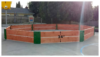 Octagon Shaped Pits GaGa Ball Pits Wood