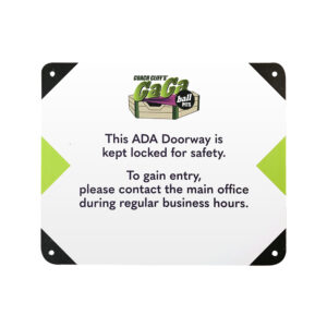 ADA Metal Sign